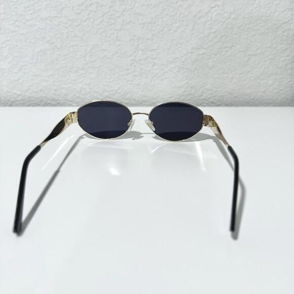 Sojos Retro Woman’s Oval Trendy Gold Sunglasses UV400 - Picture 5 of 8